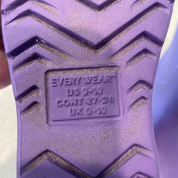 Totes Girls Purple Rain Boots - Picture 4 of 5